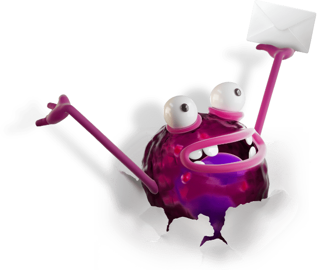 Cartoon Character Representing Support and Resources for Eosinophilic Asthma